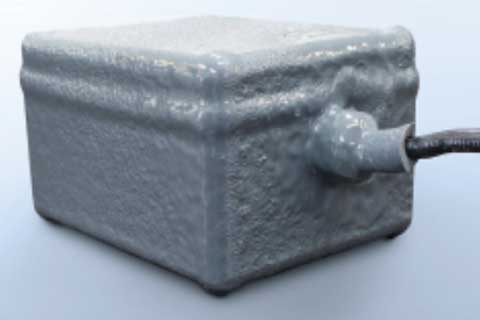 ecomo内部はアクリル樹脂製の塗料で保護